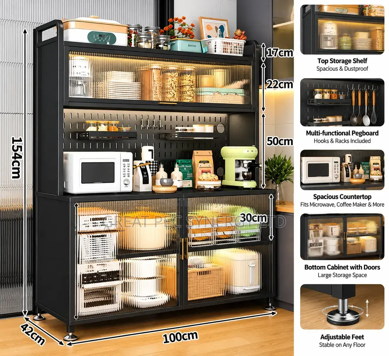 Complete Kitchen Rack 154*40*80cm