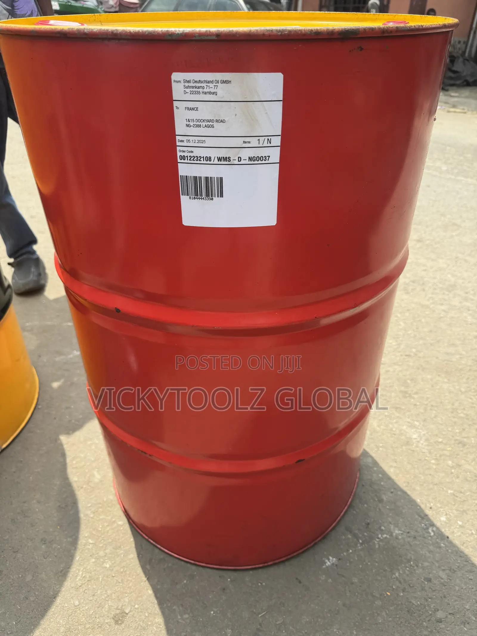 Drum of Shell Corena S2 P 150 Reciprocating Compressor Oil