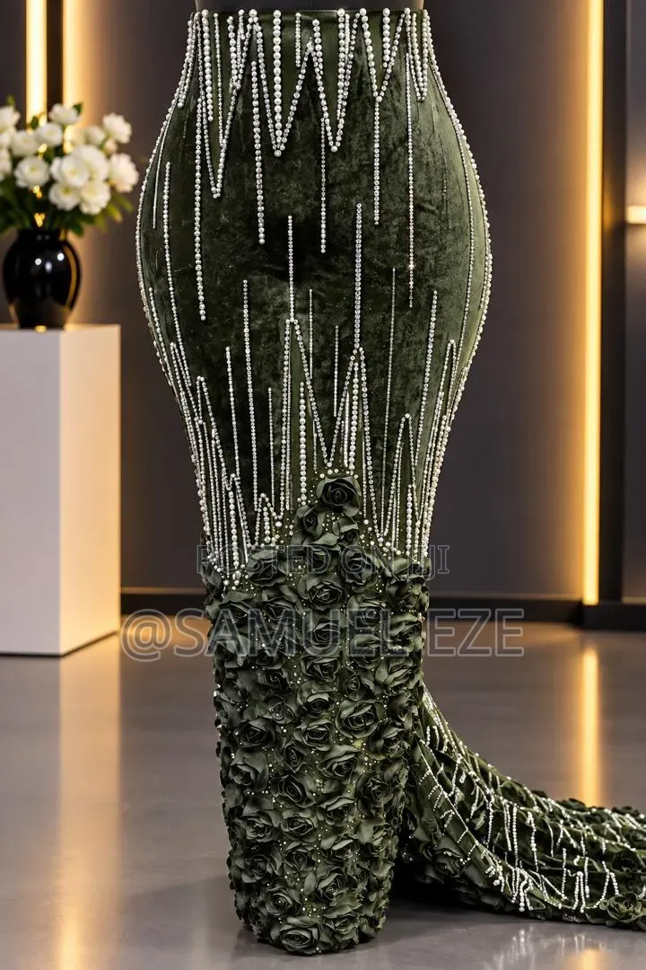 Velvet Beaded Lace Made in Switzerland