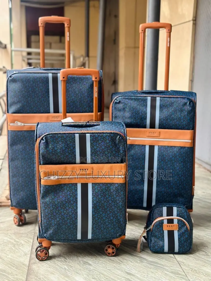 DKNY Quality Luxury Men Fabric Travel Luggage