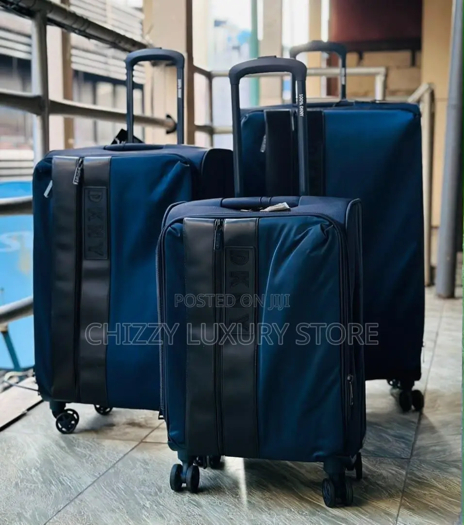DKNY Quality Luxury Men Fabric Travel Luggage