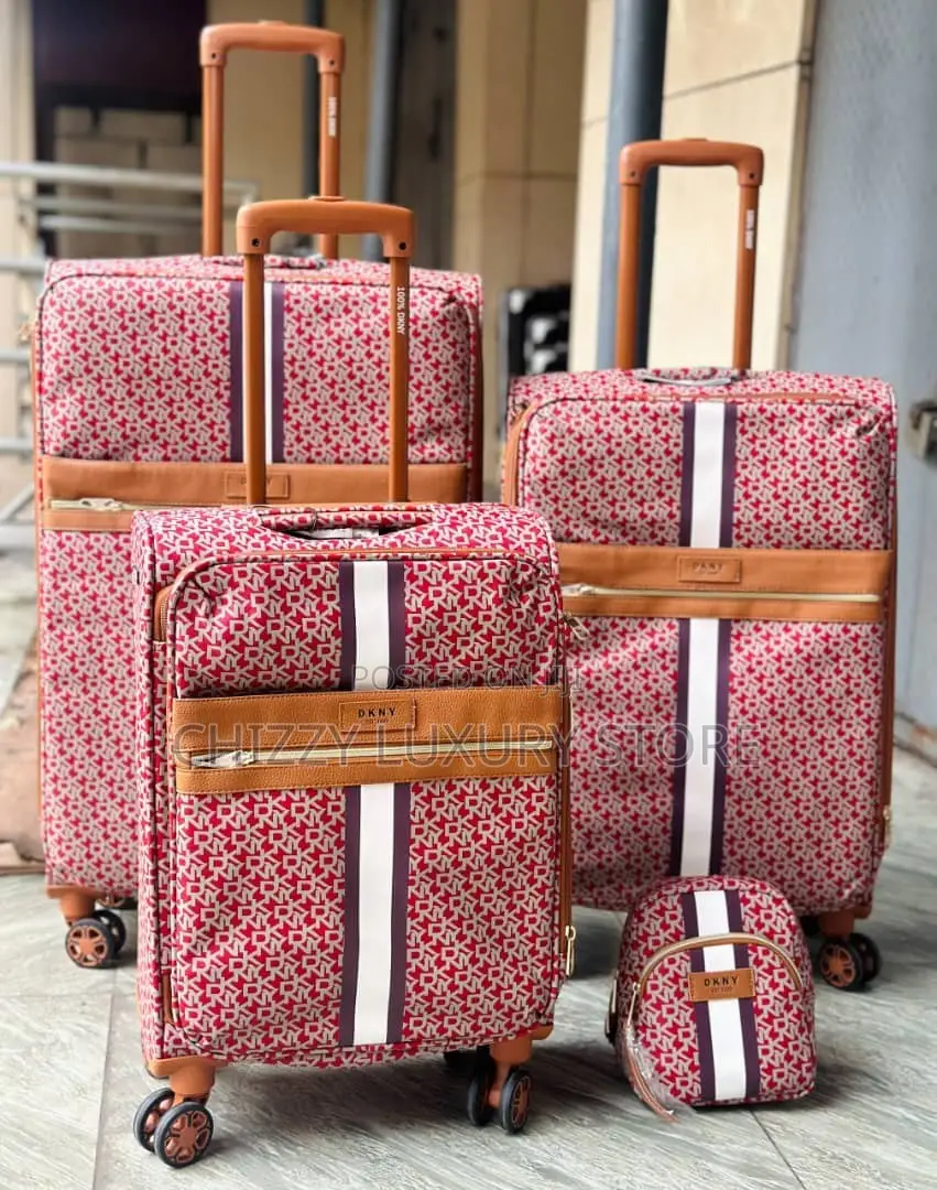 DKNY Quality Luxury Men Fabric Travel Luggage