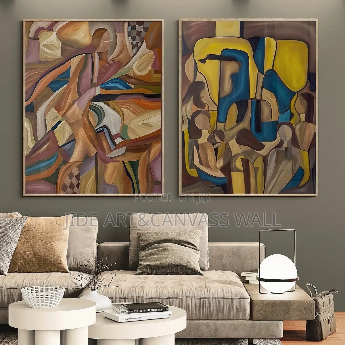 Split Wall Panels Abstract Wall Art Styles