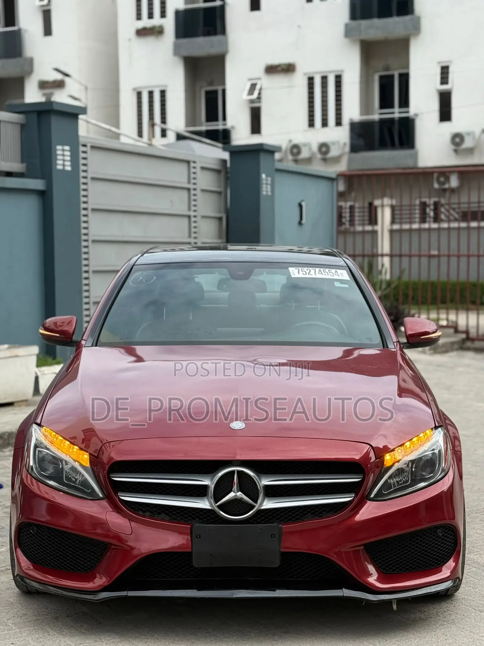Mercedes-Benz C300 Base 4Matic Sedan AWD (2.0L 4cyl 7A) 2016 Red