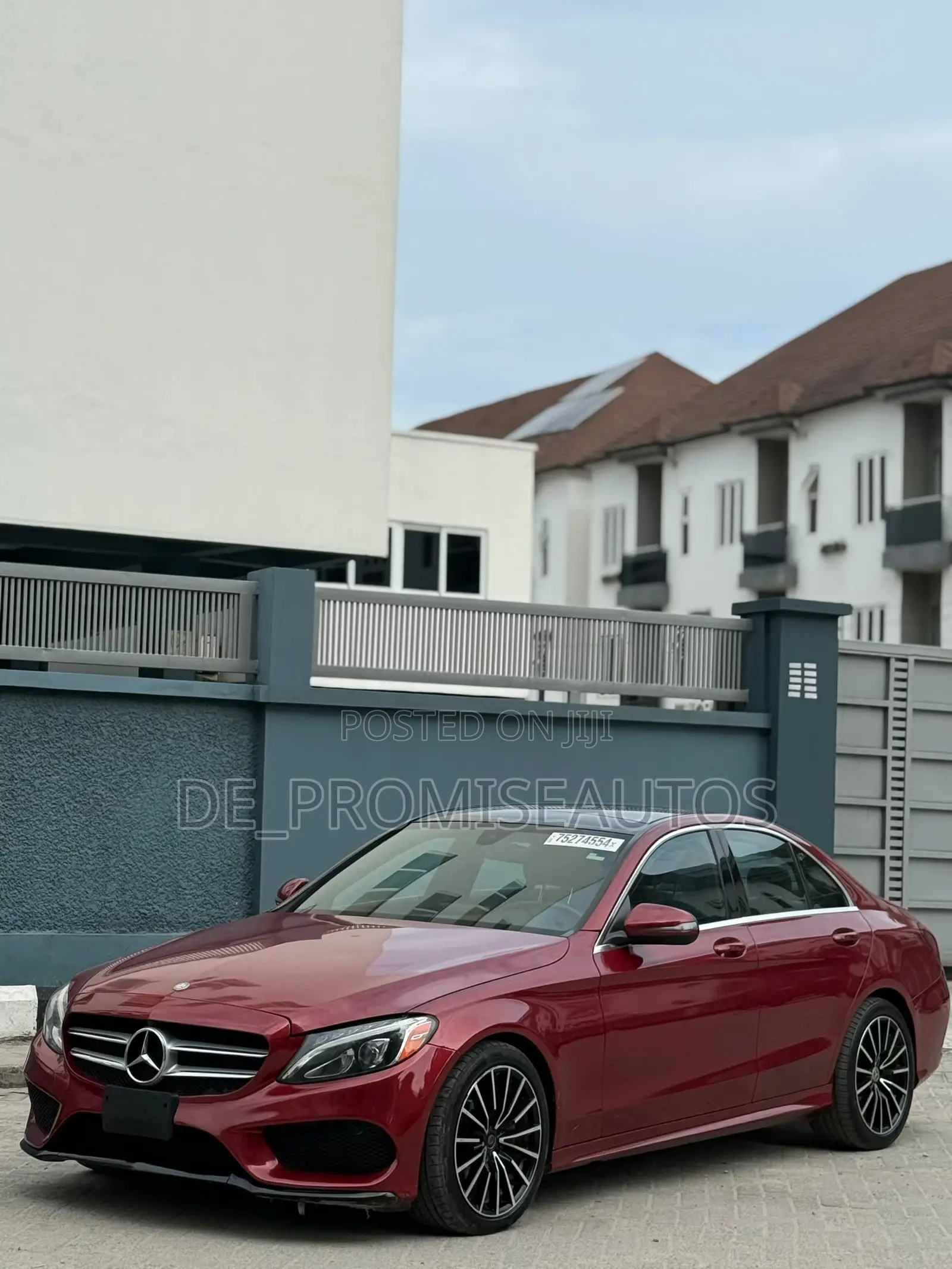 Mercedes-Benz C300 Base 4Matic Sedan AWD (2.0L 4cyl 7A) 2016 Red