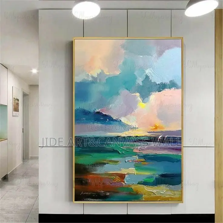 Plain Color Rough Surface Textures Abstract Wall Art Decors