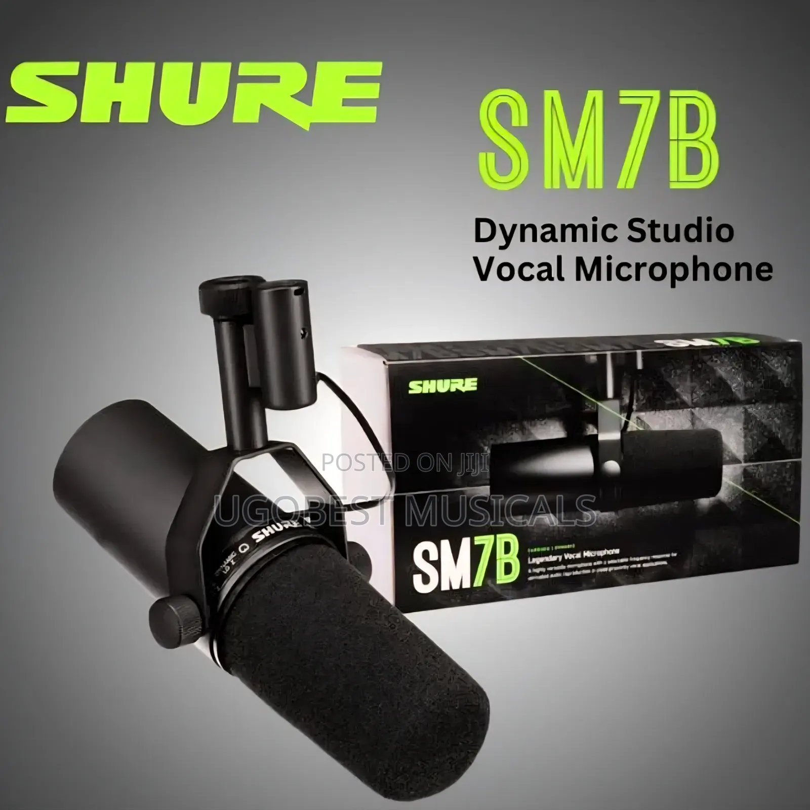 Shure SM7B Dynamic Vocal Microphone for Podcast, Streaming & Broadcast