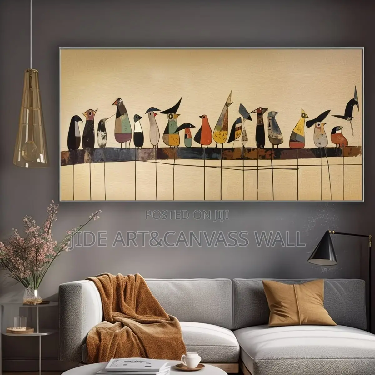 Modern Wall Abstract Stretching Art Interior Decors