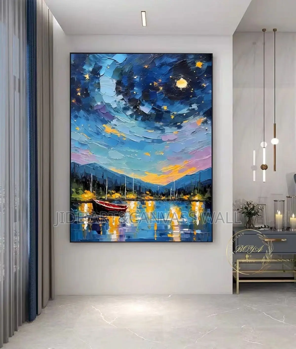 Modern Style Abstract Painting Design Wall Art Decor