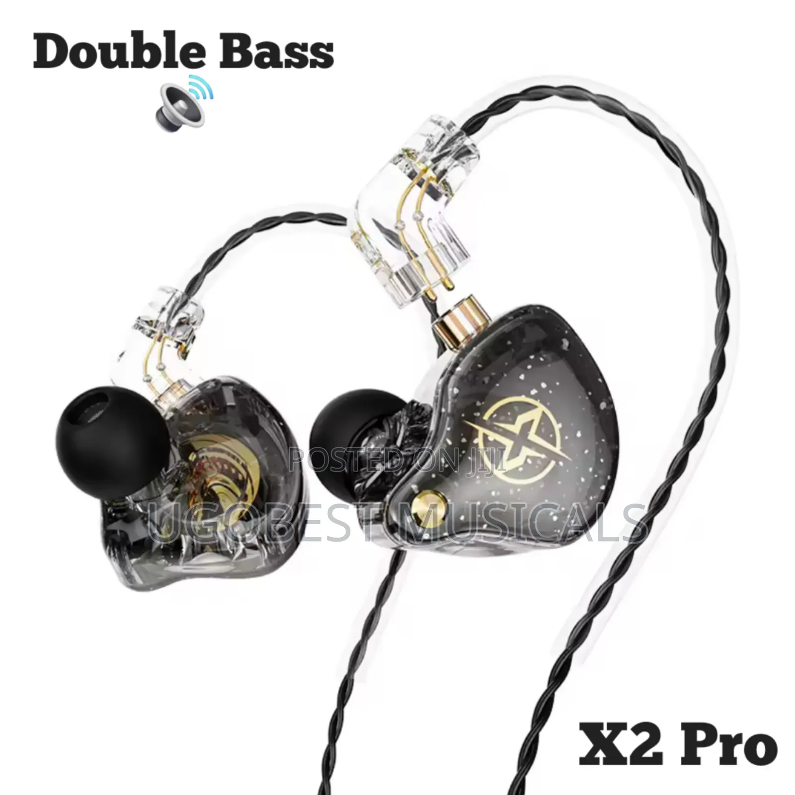 X2 Pro in-Ear Monitor Earphones – Double Bass Studio IEM for Musicians