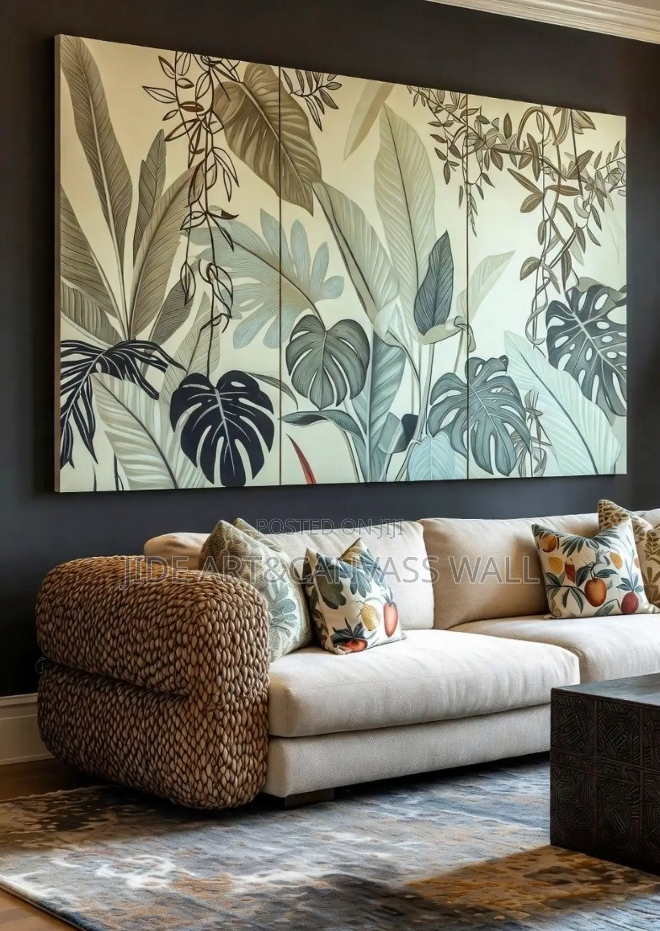 Abstract Wall Art Interior Stretching Decor