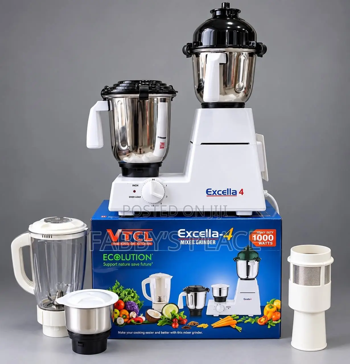 Excella VTCL 1000W Heavy-Duty Blender, 4 Jars