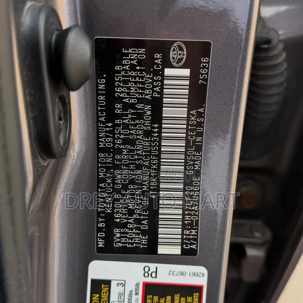 Toyota Camry XSE V6 4dr Sedan (3.5L 6cyl 6A) 2016 Gray