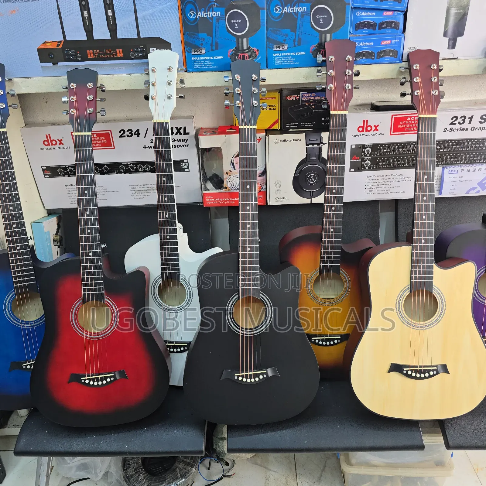 Quality 38 Inches Acoustic Guitar - Rich Tone & Stylish Finish Options
