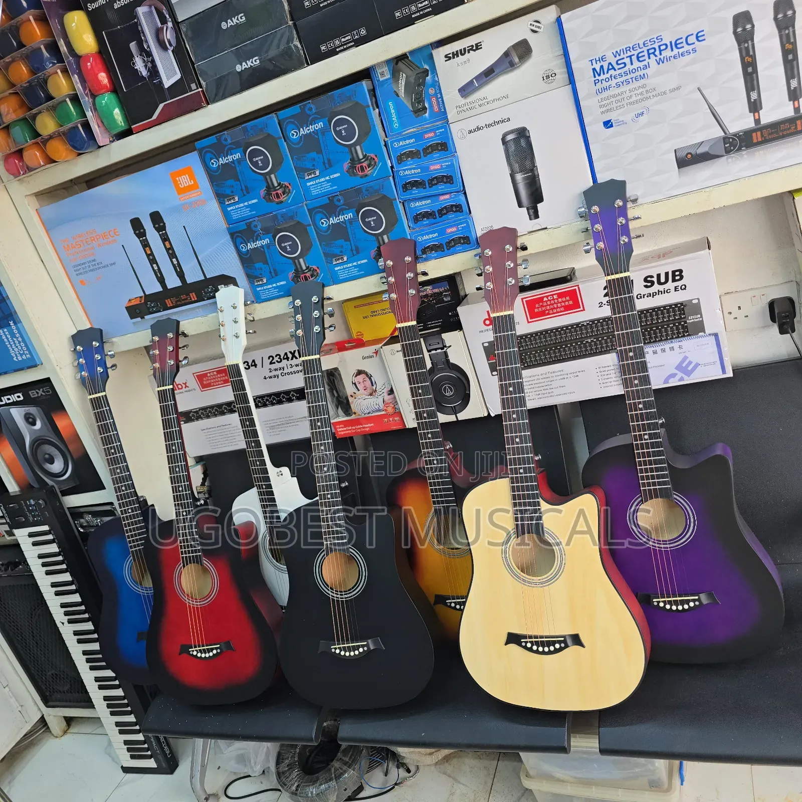 Quality 38 Inches Acoustic Guitar - Rich Tone & Stylish Finish Options