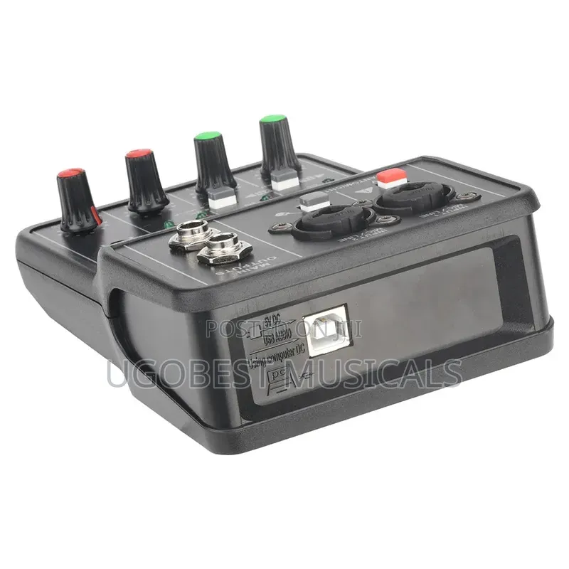 ​Teyun Q12 2Channel USB Audio Interface Soundcard Mixer Console System