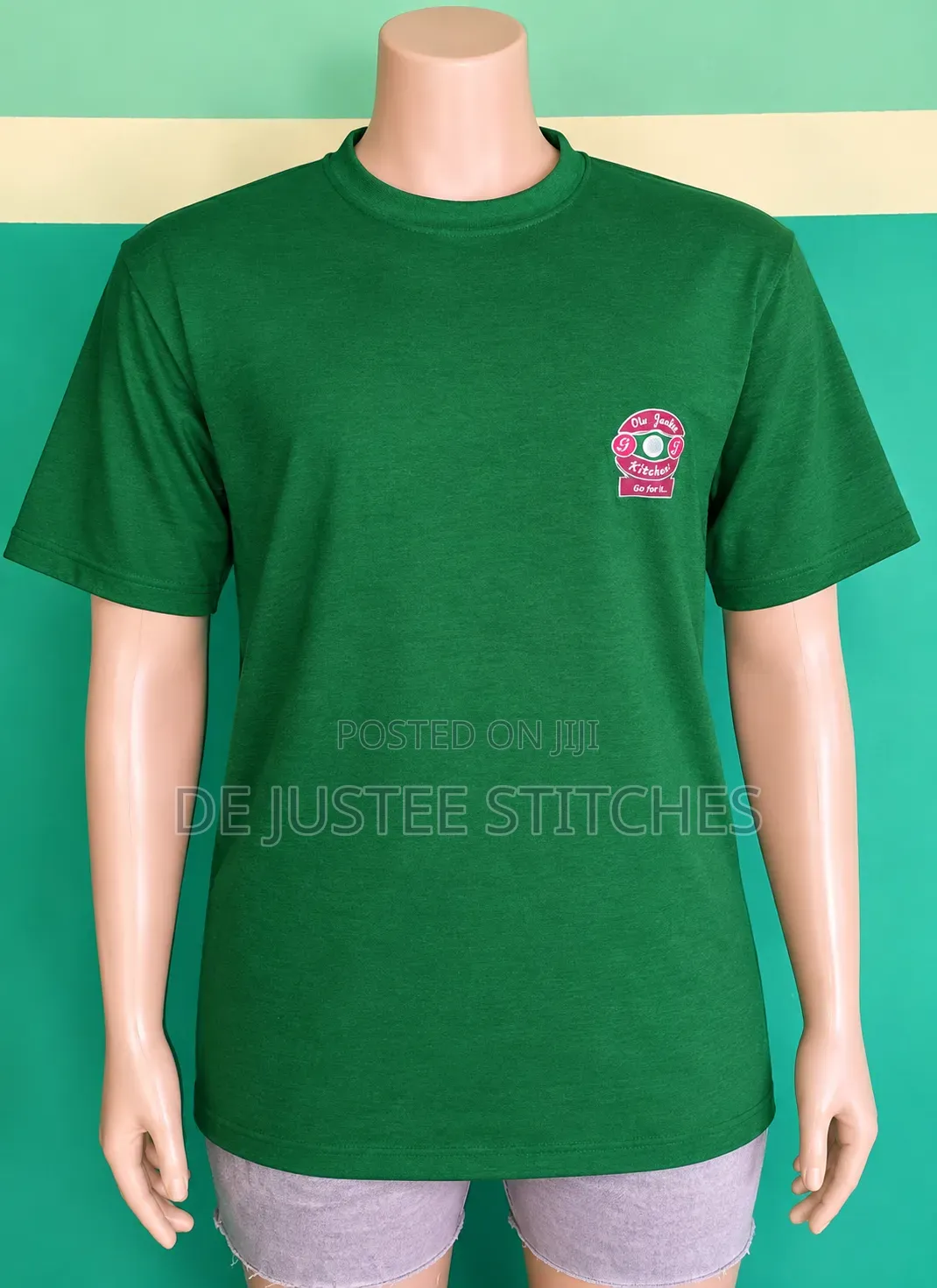 Simple Logo Round Neck Polo