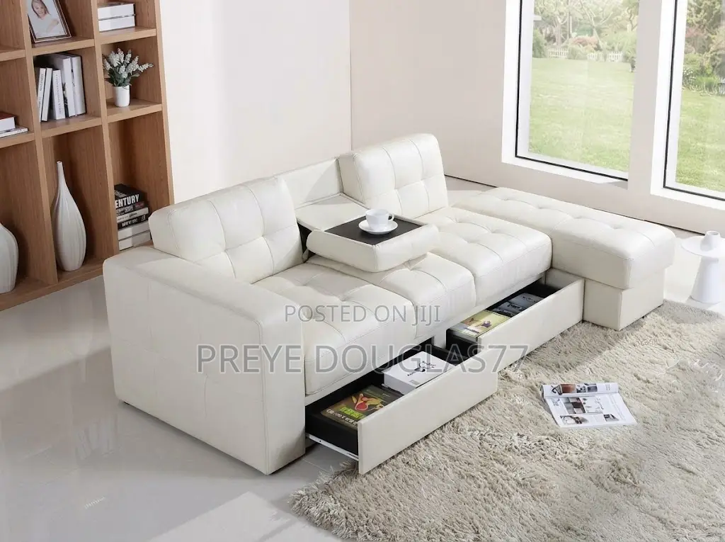 Brand New Premium 3-Seater Leather Sofa + Matching Ottoman