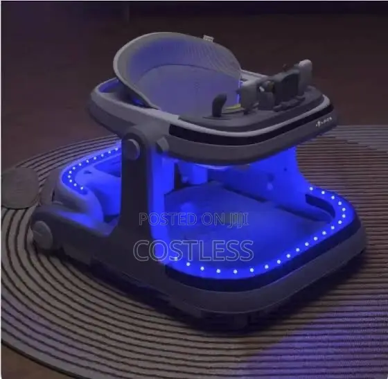 Electric Baby Walker With a Push Handle, Canopy, Footboard.