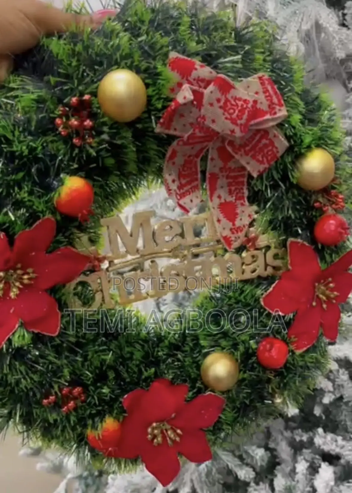 Door Wreath for Christmas