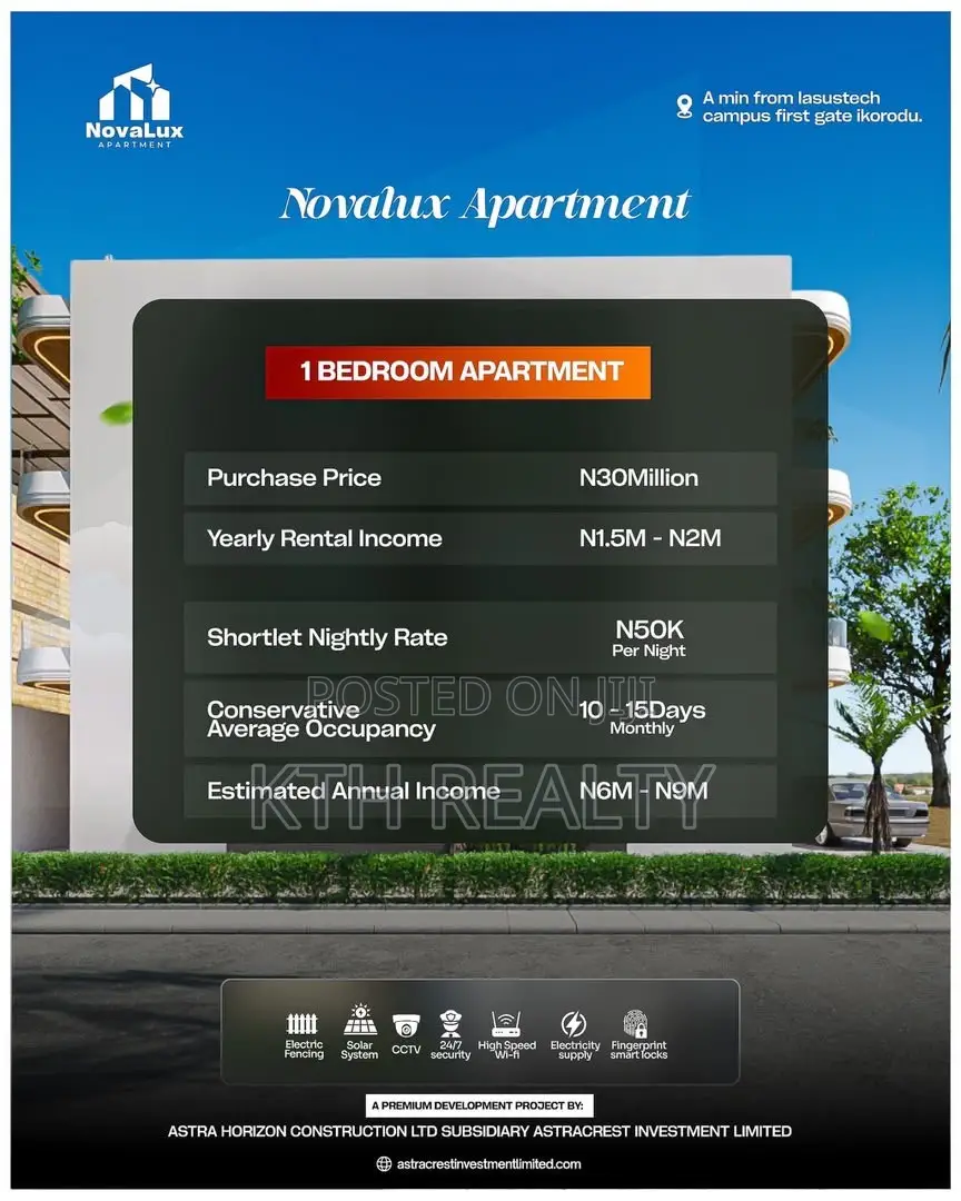 1bdrm Apartment in Novalux, Igbogbo for sale