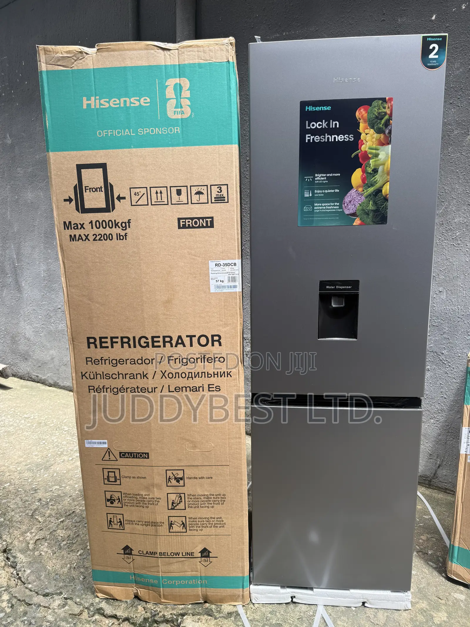 Hisense Bottom Freezer Refrigerator 35DCB 264L