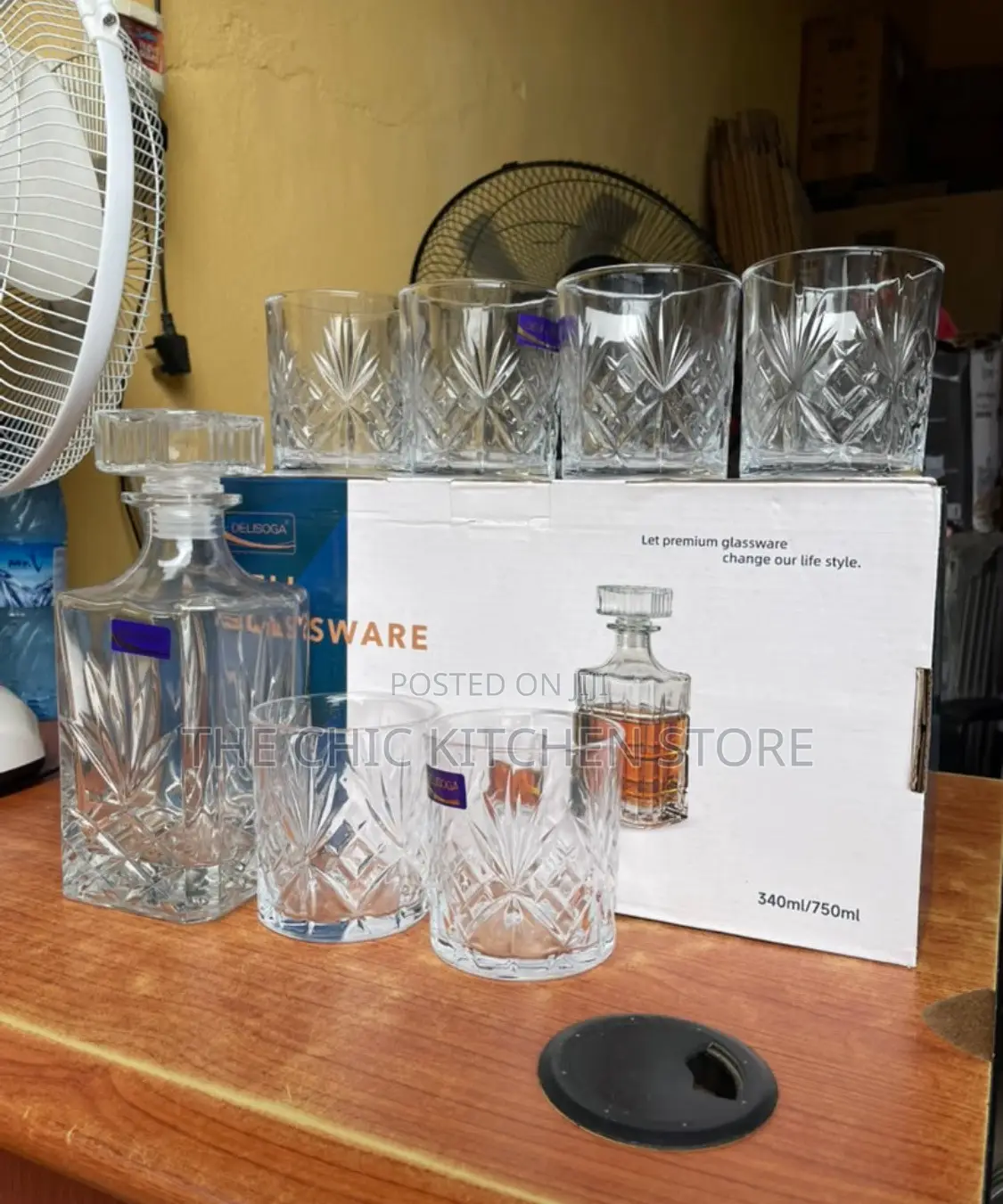 Luxury 7pcs Deliglass Decanter Set