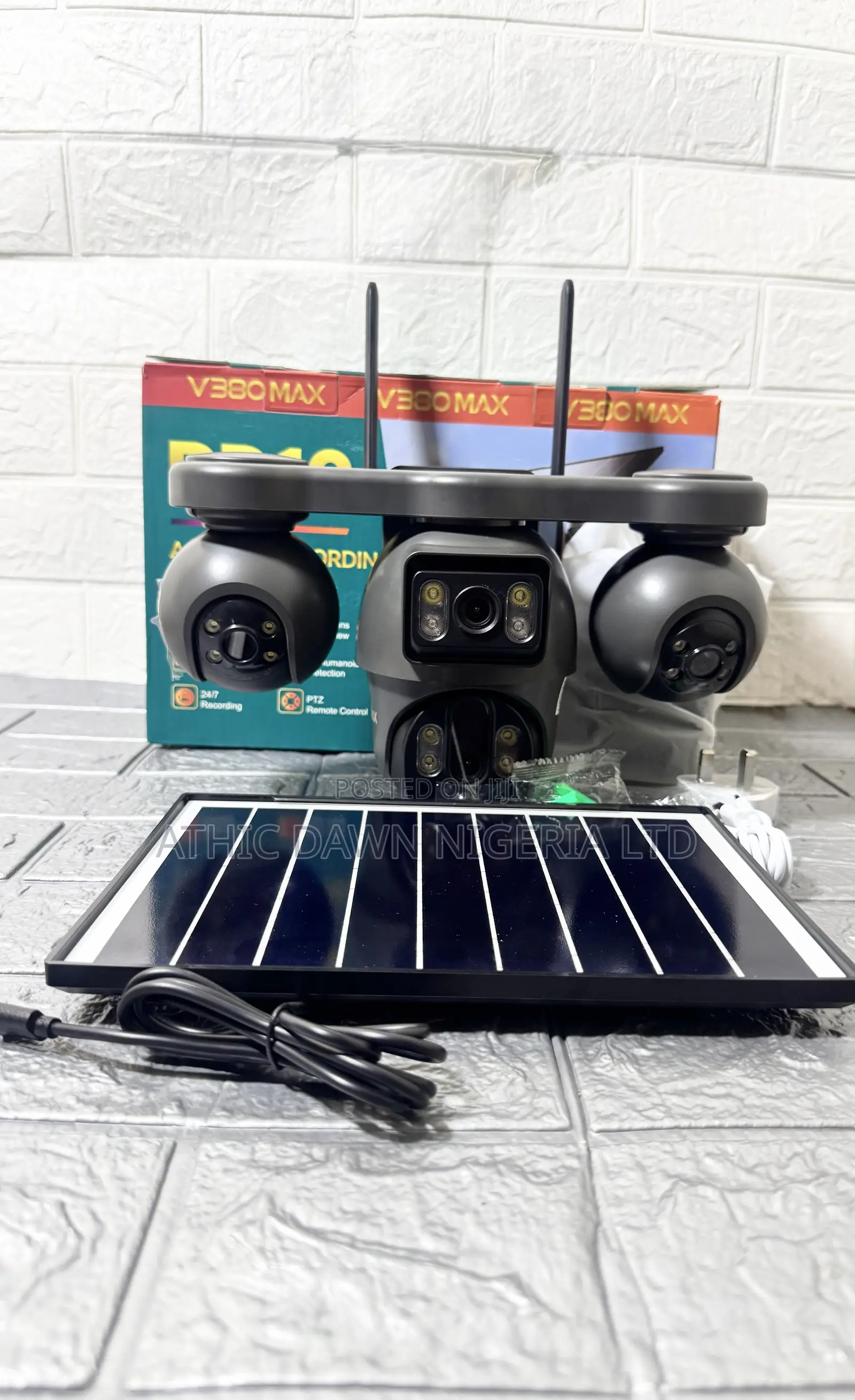 V380 Max 4 Lens AOV Camera With Activated SIM Card
