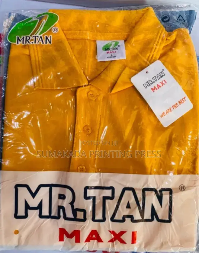 MR TAN MAXI Premium Collar-Neck Polo | Heavyweight Adult Polo, M–XXL