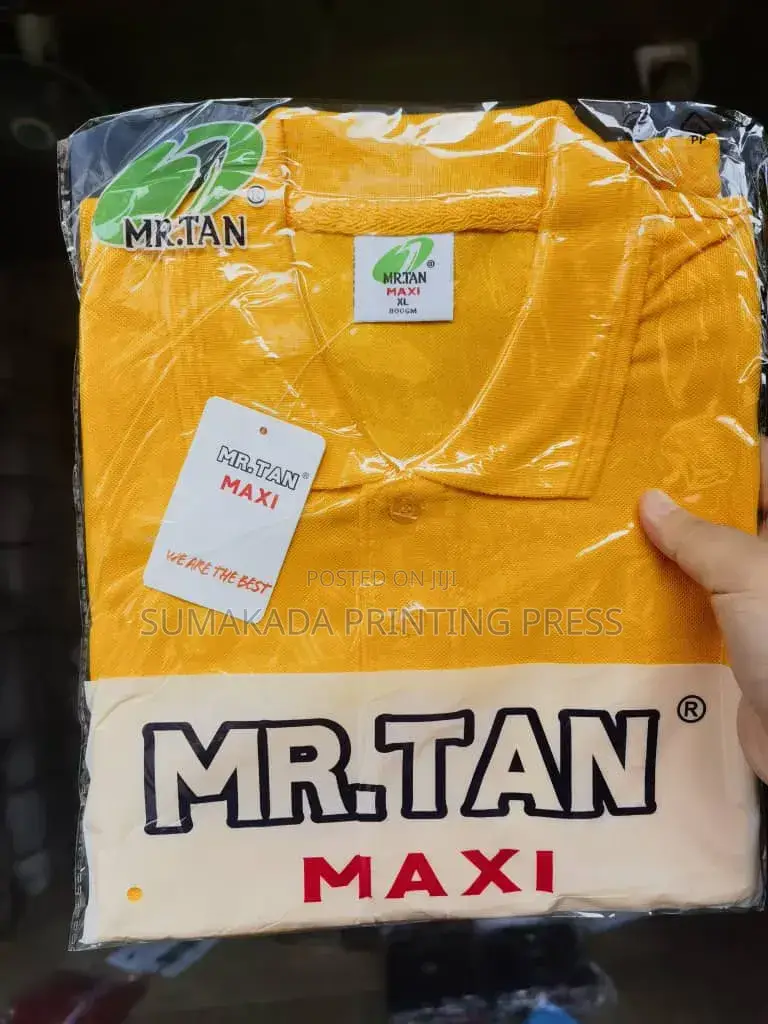MR TAN MAXI Premium Collar-Neck Polo | Heavyweight Adult Polo, M–XXL