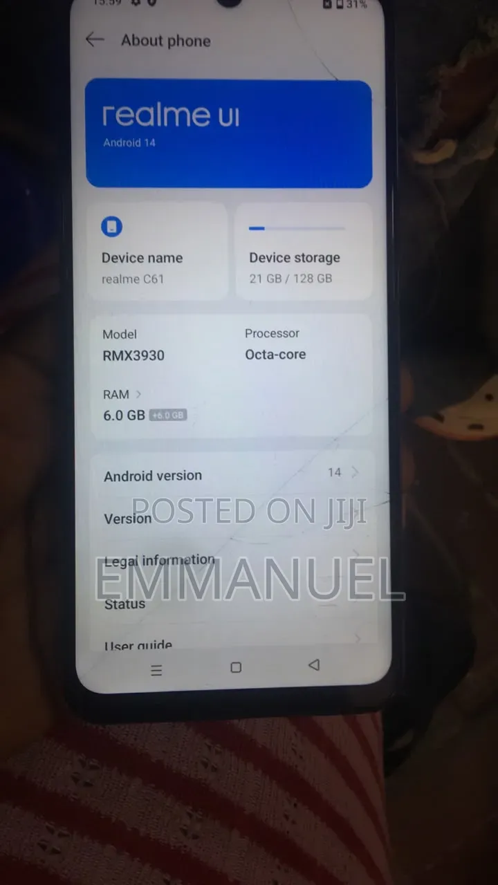 Realme C61 128 GB Black