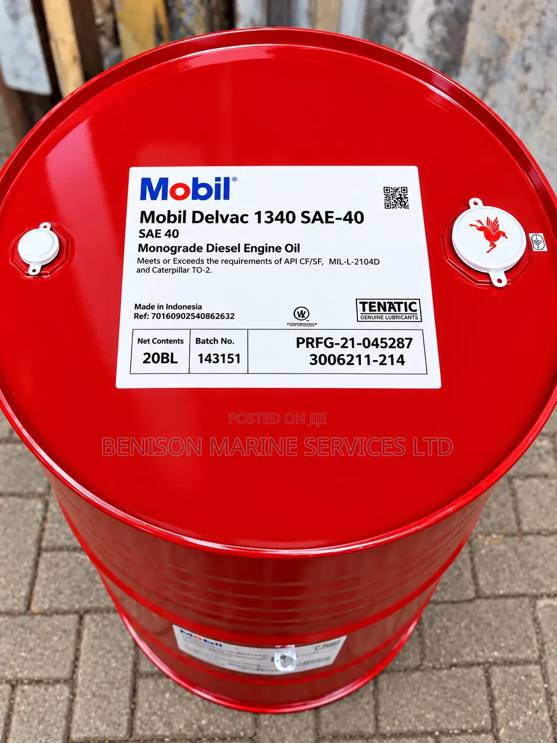 Mobil Delvac 1340 SAE-40 Monograde Diesel Engine Oil