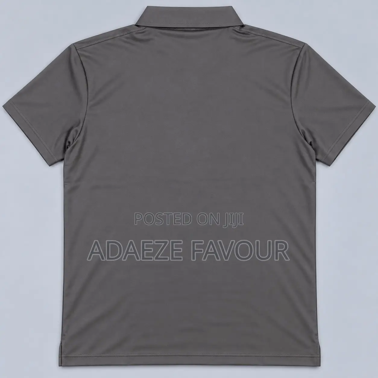 Men’s White Color-Block Polo Shirt and Color Grey