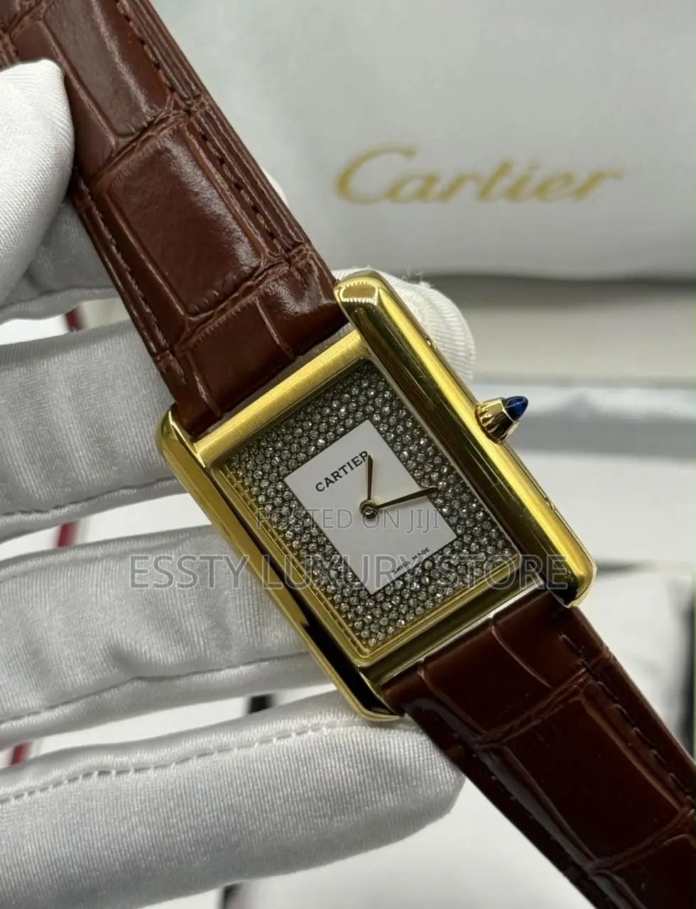 Automatic Quality Luxury Cartier Genuine Leather Watche