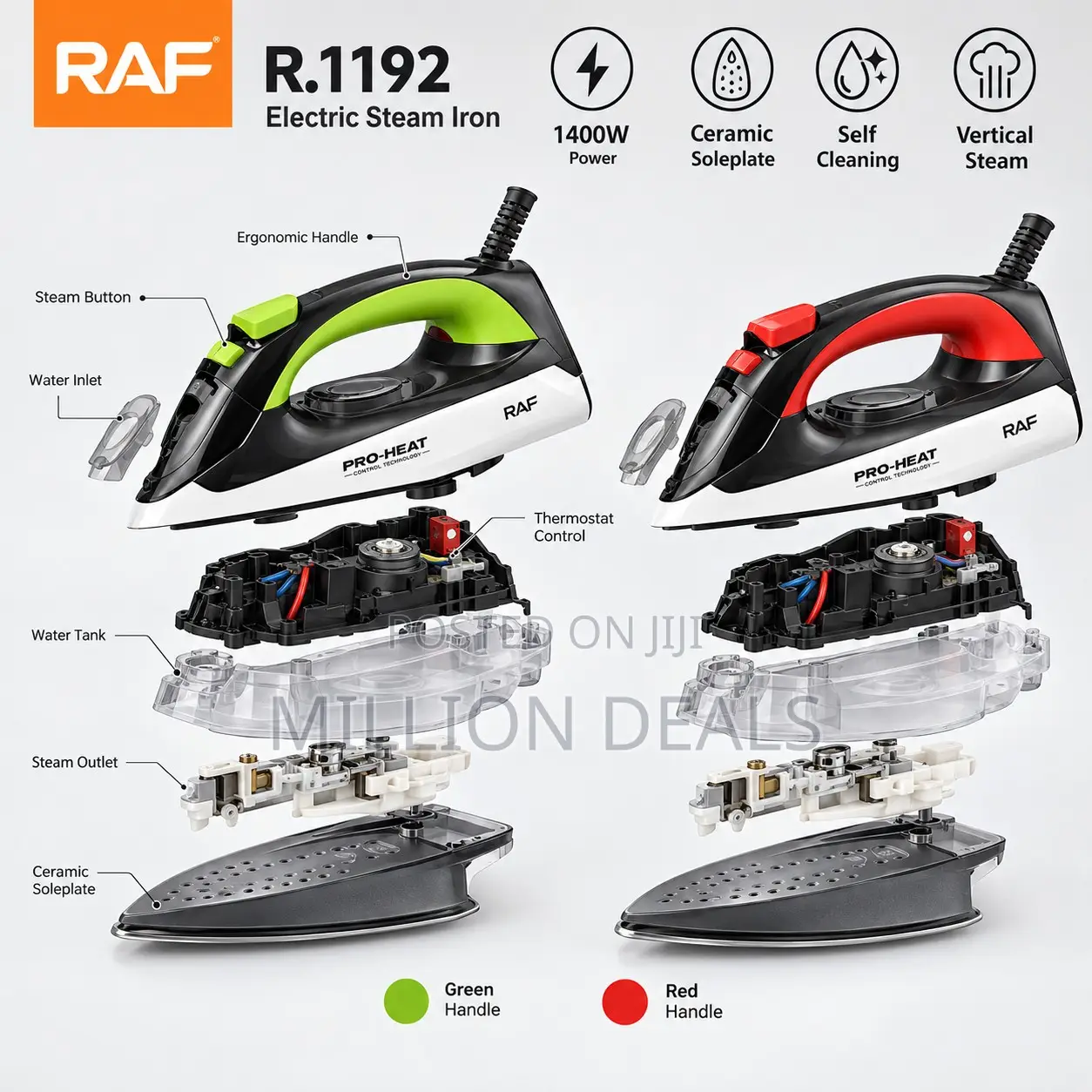 Pro-Heat Electric Steam Iron (Model R.1192)