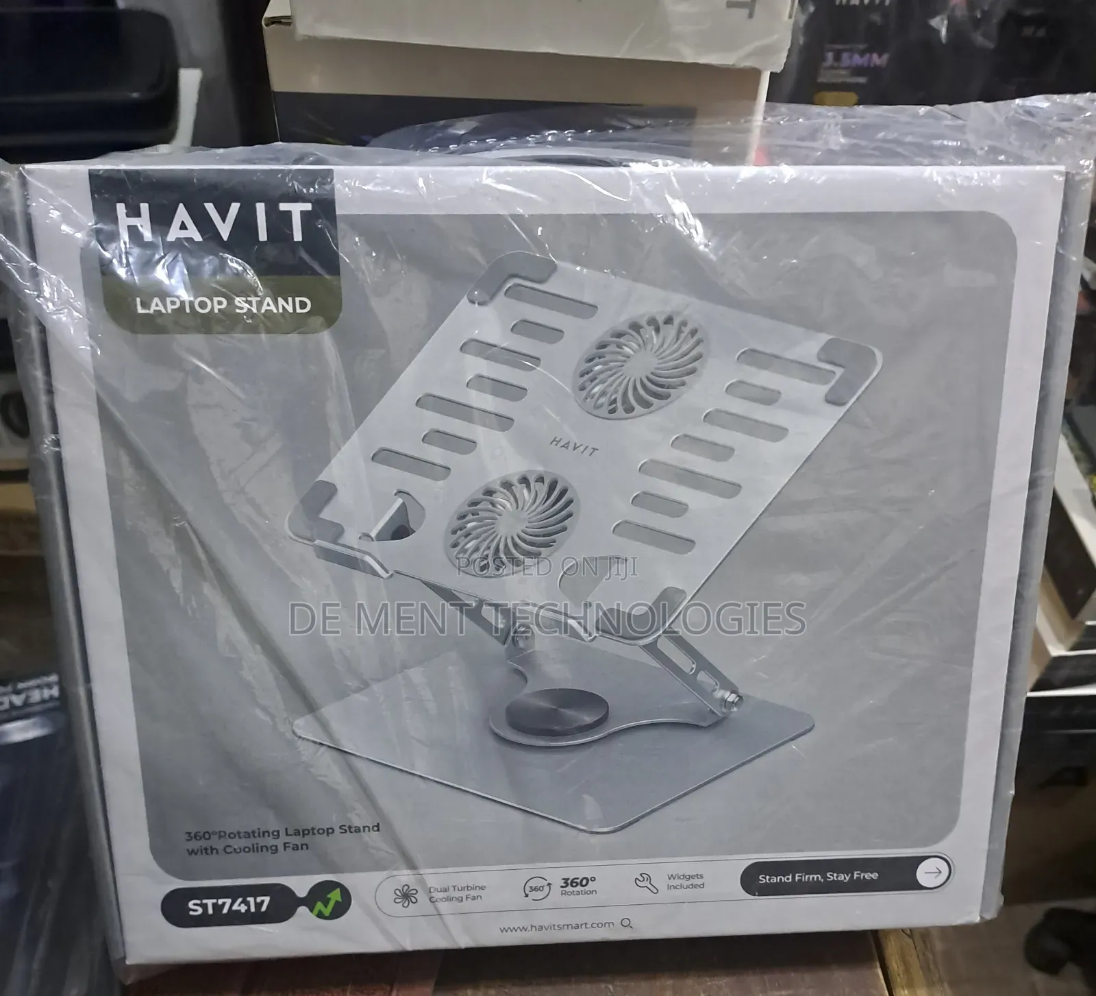 Havit ST7417 360 Rotating Laptop Stand With Cooling Fan