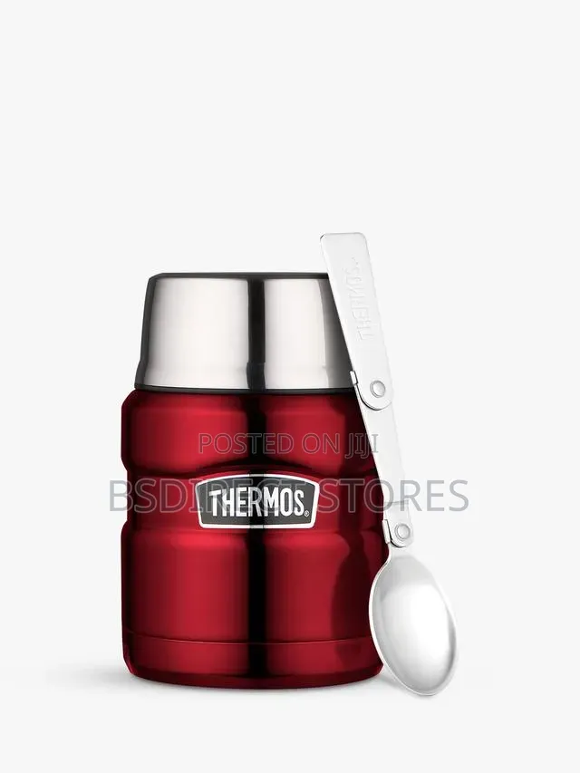 Thermos RED Stainless Steel Insulated King Food Flask