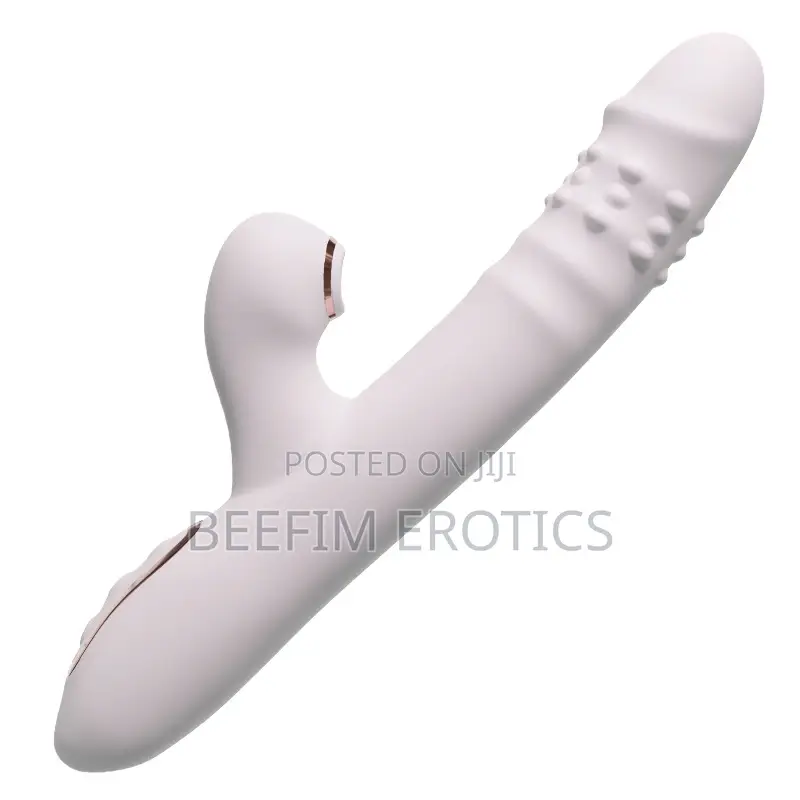 Thrusting Dildo Rabbit Vibrator Dual Stimulation G-Spot Massager