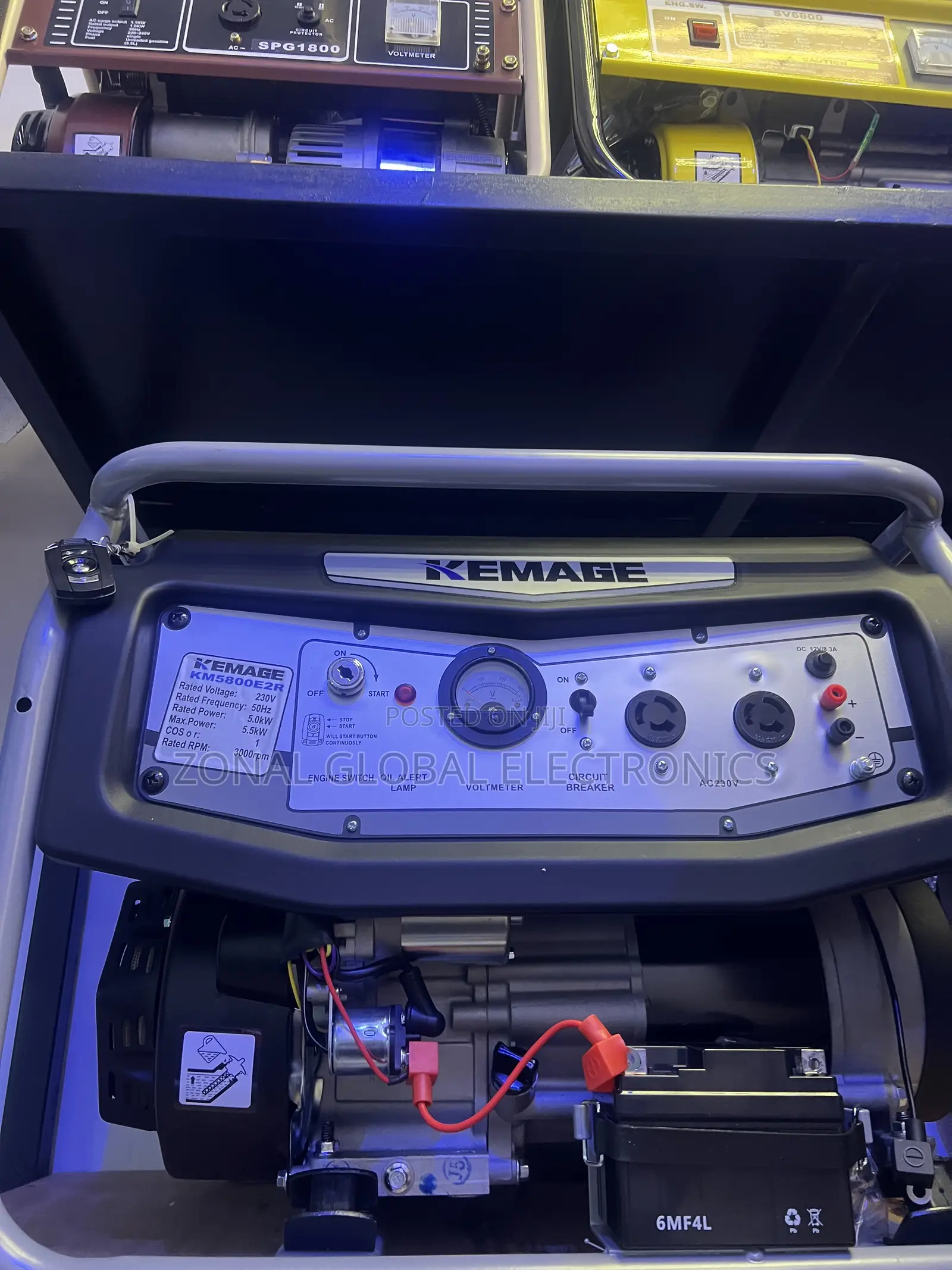 Kemage 5800 Generator 5.5KVA Remote Control and Key Start