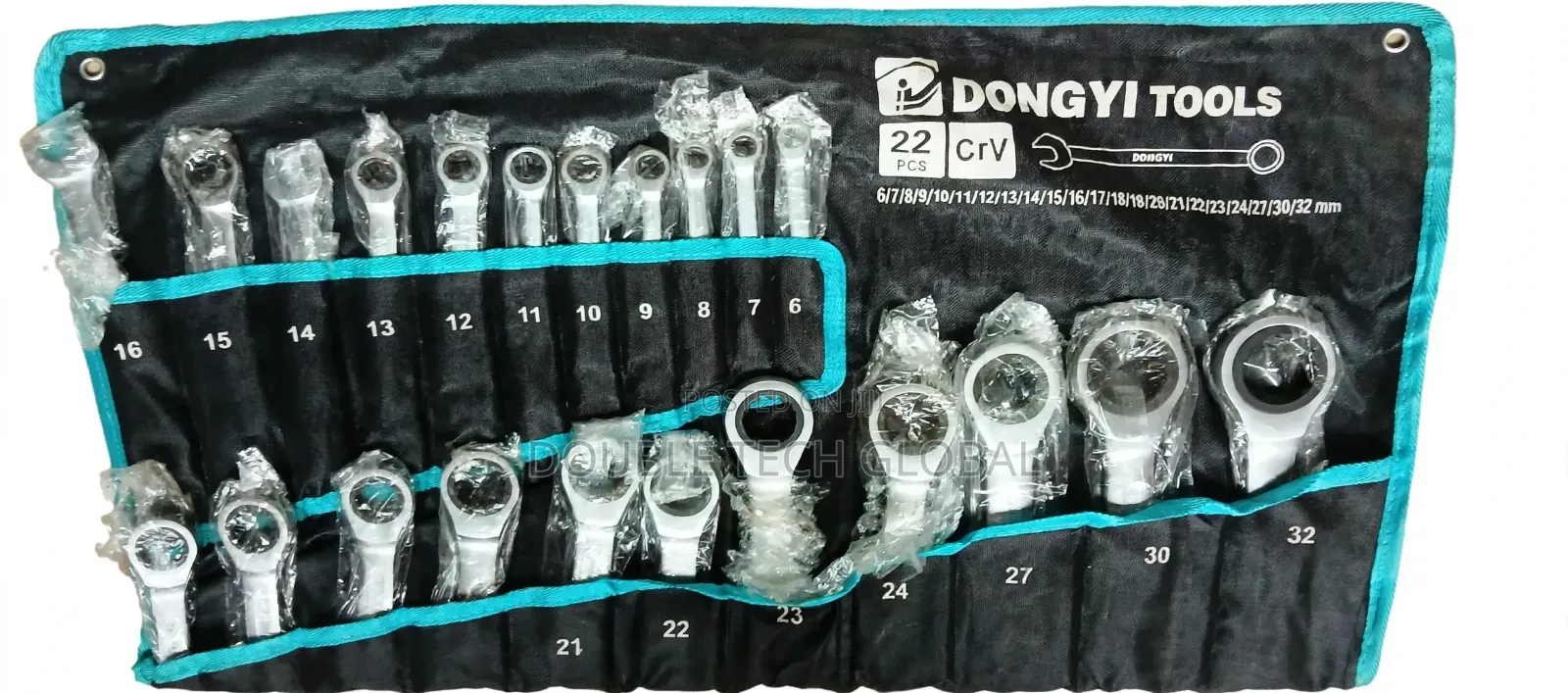 22Pcs Ratchet Spanner Set 6-32mm Dongyi CrV Original