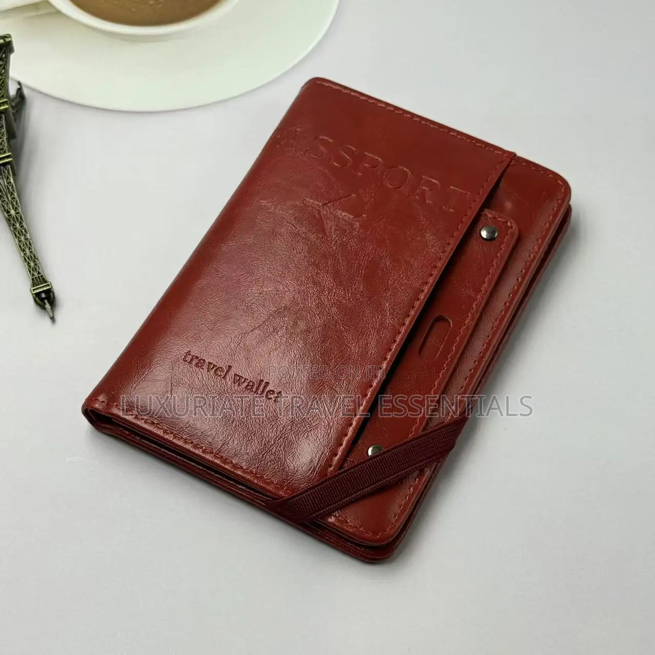 Multi-Functional Leather Passport Wallet
