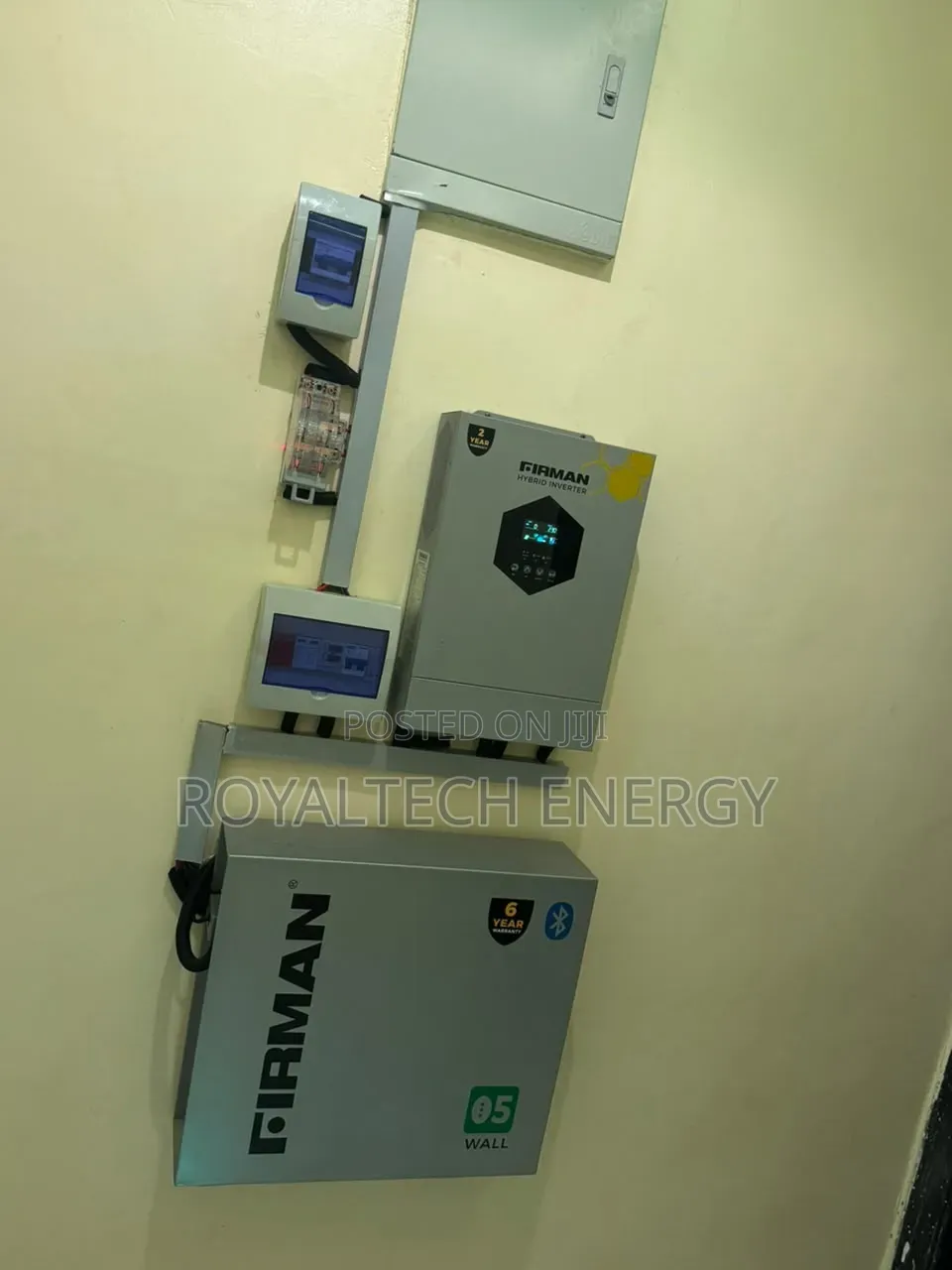 Fullsetup 5kva 48v Firman Hybrid+5kwh Lithium +650w BiFecial Panels ×6