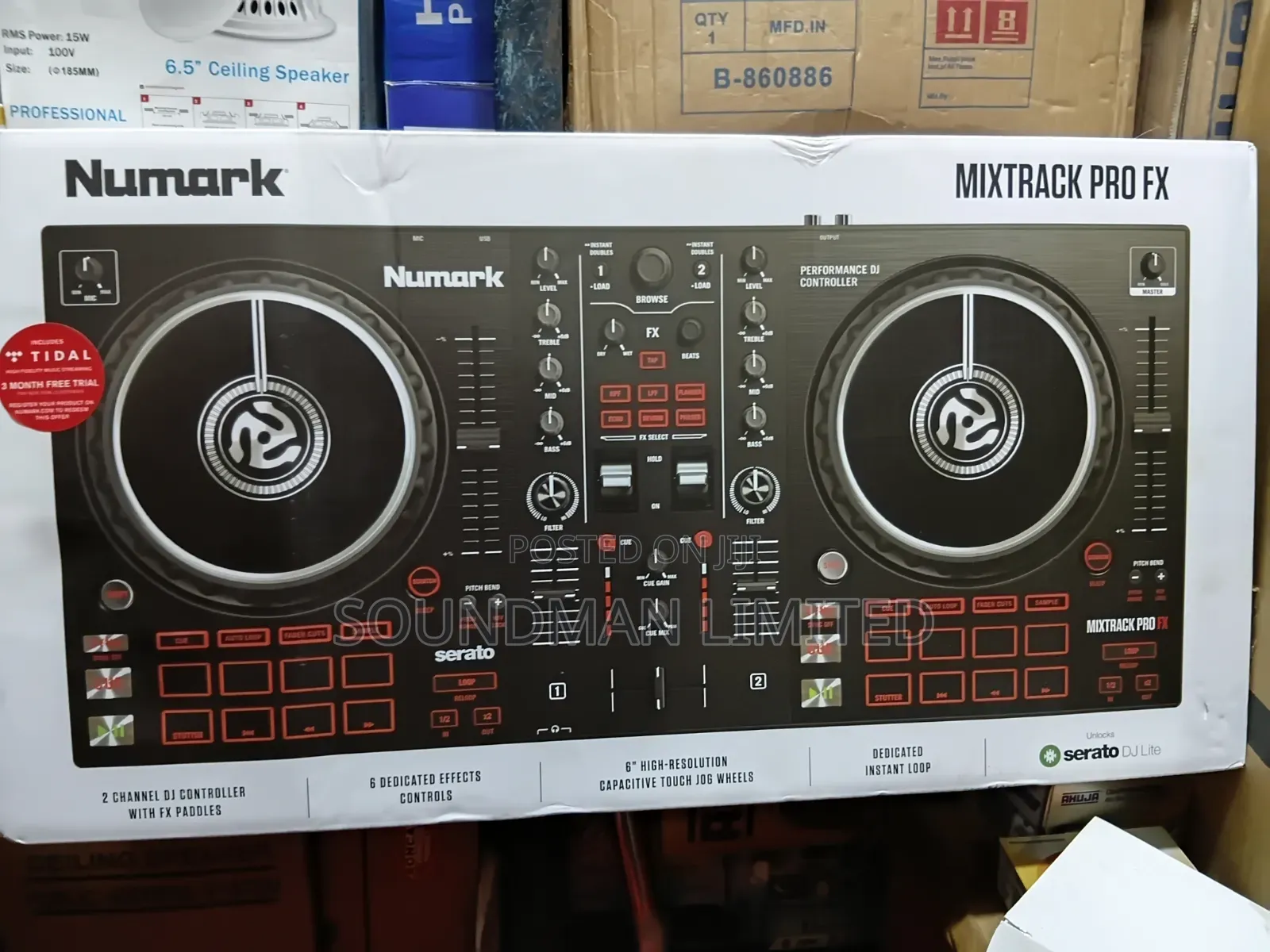 Numark Mixtrack Pro FX Dj Controller for Serato Dj With Fx Paddles