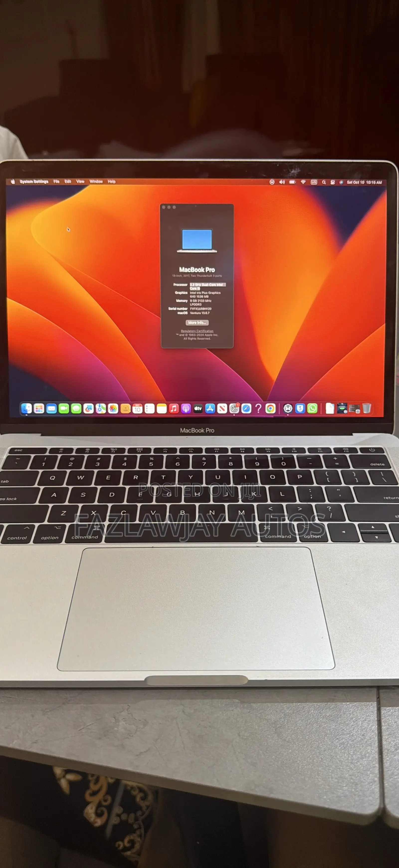 Laptop Apple MacBook Pro 2017 8GB Intel Core i5 SSD 256GB