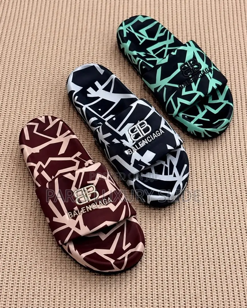 Balenciaga Charm Slides - Luxury Designer Platform Palm Slippers