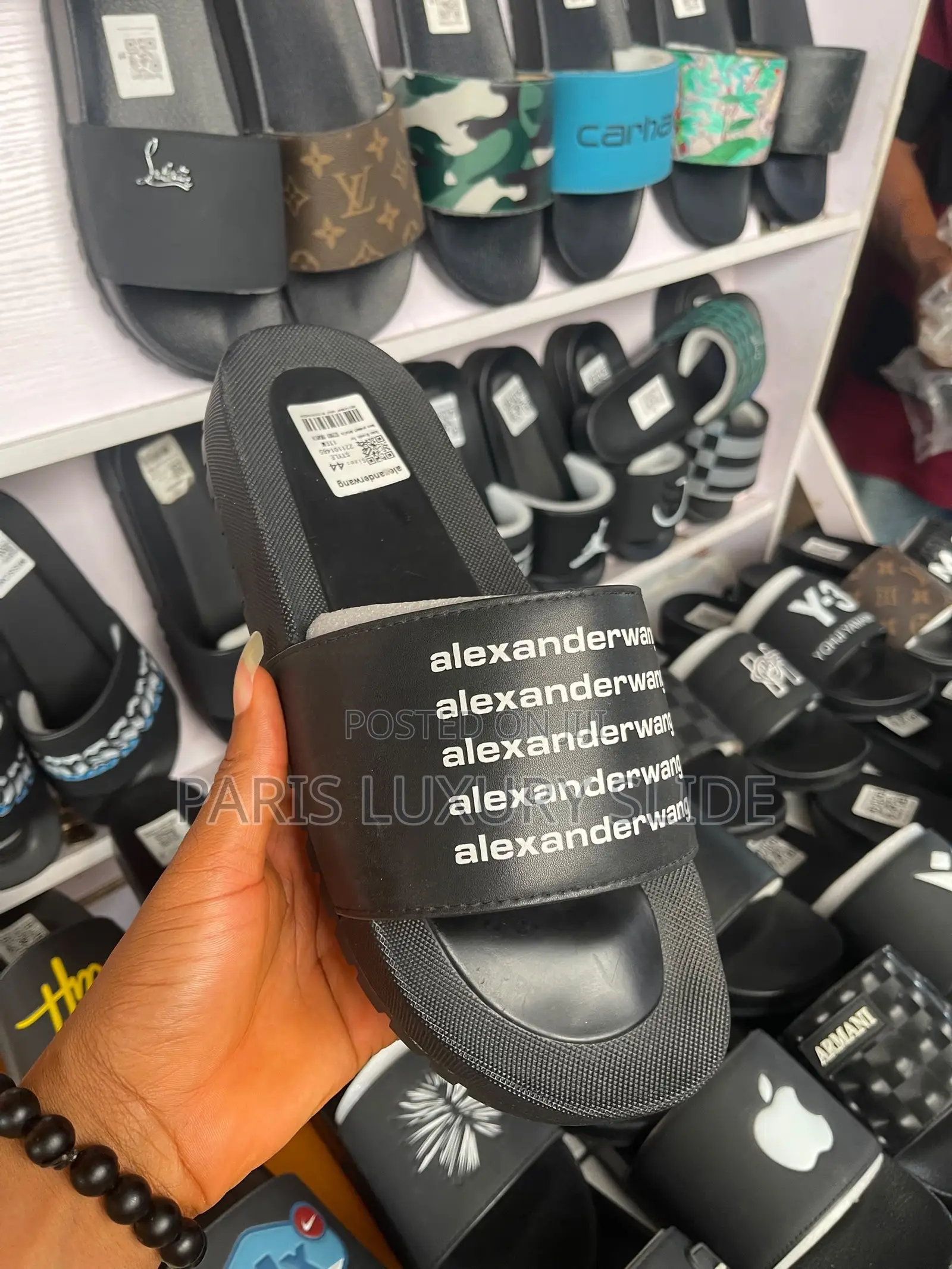 Alexander Wang Platform Slides - Palm Slippers Unisex Luxury Slides