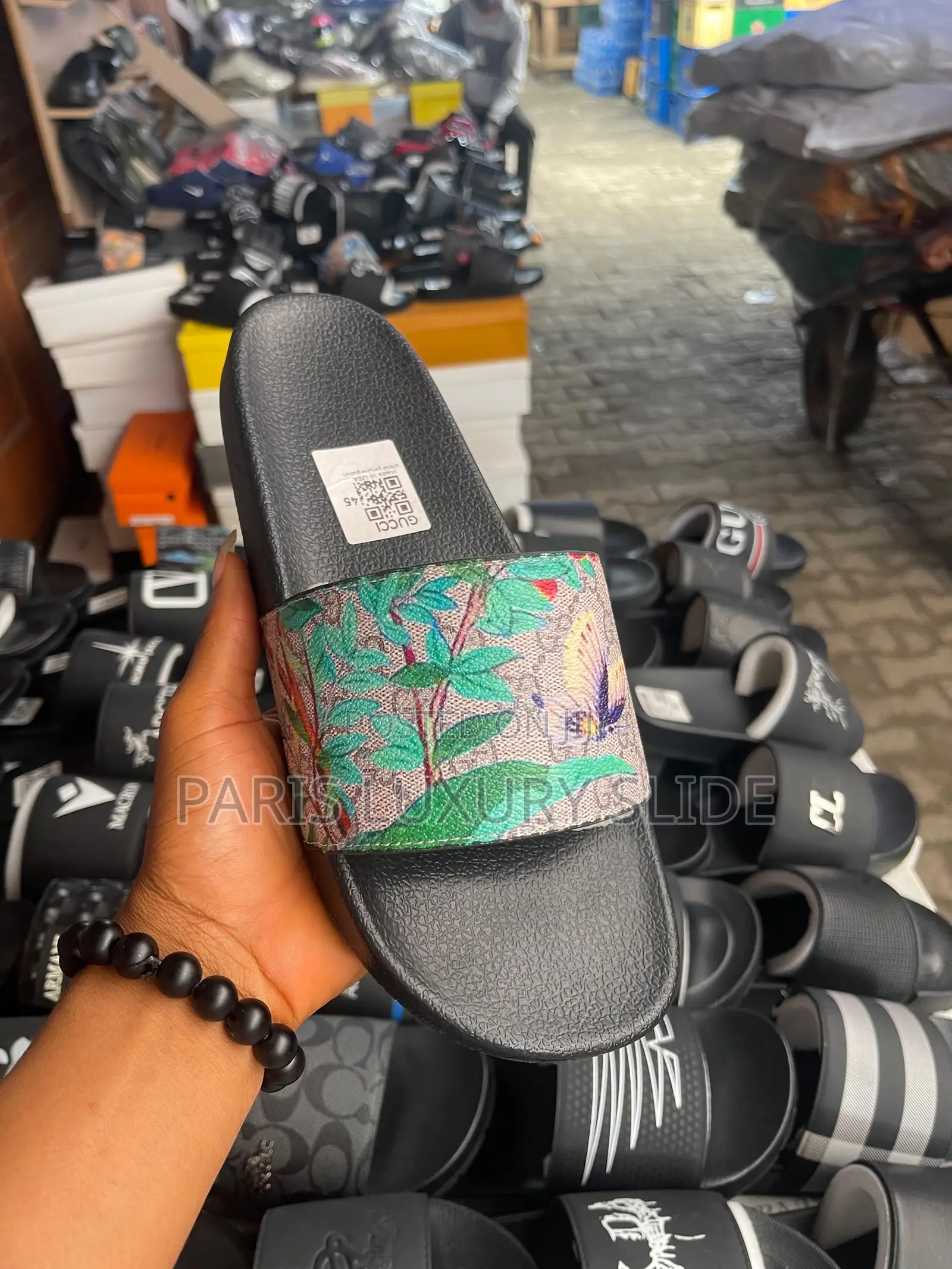 Alexander Wang Platform Slides - Palm Slippers Unisex Luxury Slides