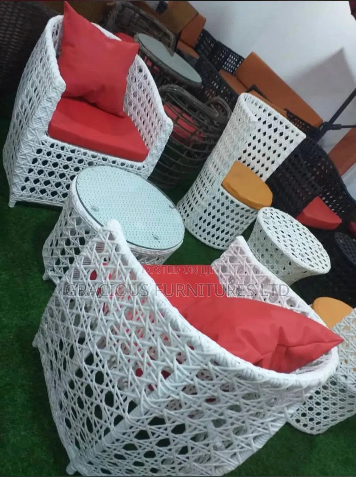 Luxury Outdoor Synthetic Rattan Chair Set