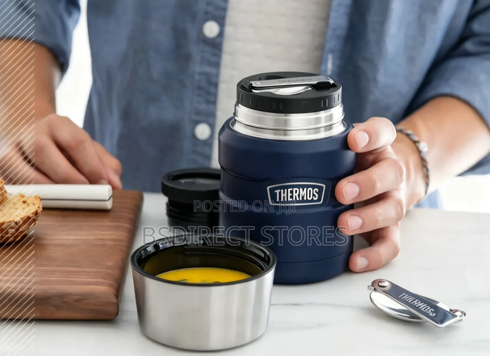 Thermos MIDNIGHT BLUE Stainless Steel Insulated Food Flask