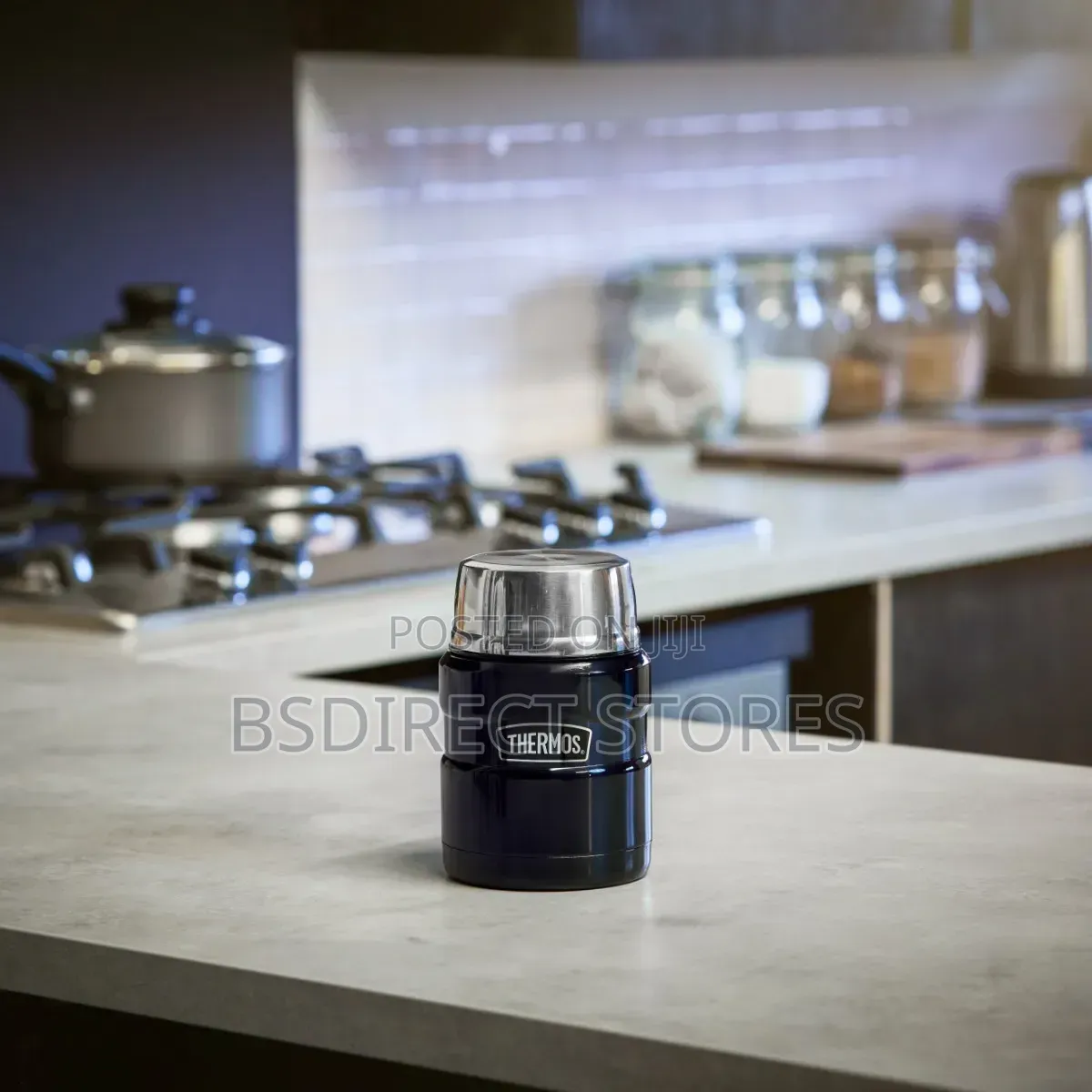 Thermos MIDNIGHT BLUE Stainless Steel Insulated Food Flask